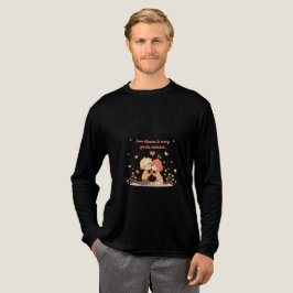 かわいいロマンチックアニメカップル - 愛の瞬間 トライブレンドTシャツ