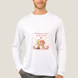 かわいいロマンチックアニメカップル - 愛の瞬間 トライブレンドTシャツ