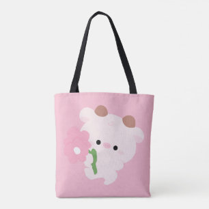 かわいいロマンチックカウ トートバッグ