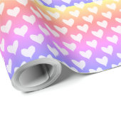 かわいいロマンチックハートラブバレンタインデーのパターン ラッピングペーパー (ロールコーナー)