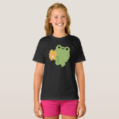 かわいいロマンティックなカエル Tシャツ (正面フル)