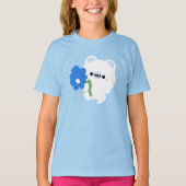 かわいいロマンティックなホッキョクグマ Tシャツ (正面)
