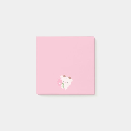 かわいいロマンティックカウ ポストイット (正面)