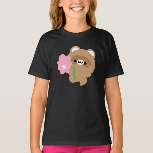 かわいいロマンティックビーバー Tシャツ (正面)