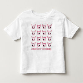 かわいいローズイースターバニーギフトベビーガールTシャツ トドラーTシャツ