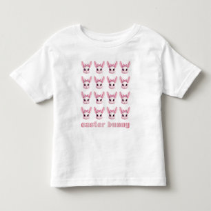 かわいいローズイースターバニーギフトベビーガールTシャツ トドラーTシャツ