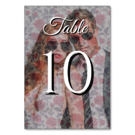 かわいいローズウェディングテーブルナンバー テーブルナンバー