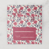 かわいいローズウェディングプレイスカード プレイスカード (外部開封)