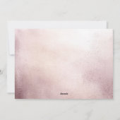 かわいいローズゴールドハートの写真バレンタインデー シーズンカード (裏面)