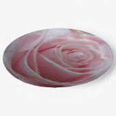 かわいいローズフラワー ペーパープレート (アングル)