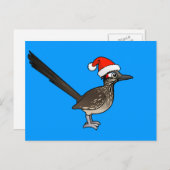 かわいいロードランナーサンタクロース シーズンポストカード (正面/裏面)