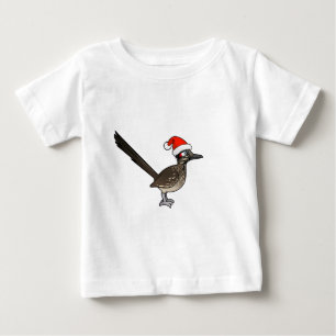 かわいいロードランナーサンタクロース ベビーTシャツ