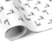 かわいいロードランナーサンタクロース ラッピングペーパー (ロールコーナー)
