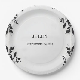 かわいいロープ我々は結び目のブライダルシャワー ペーパープレート