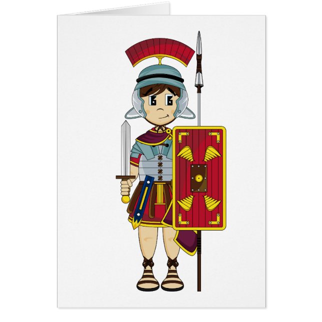 かわいいローマの兵士カード (正面)