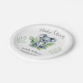 かわいいワイルドコアラ男女兼用ベビーシャワー ペーパープレート (アングル)