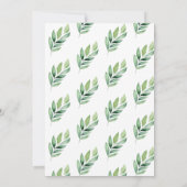 かわいいワイルドコアラ男女兼用ベビーシャワー 招待状 (裏面)