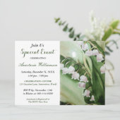 かわいいワイルドフラワーパーティーイベント招待状 招待状 (スタンド正面)