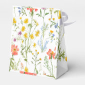 かわいいワイルドフラワーベビーシャワー フェイバーボックス (裏面サイド)