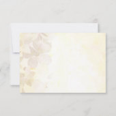 かわいいワイルドフラワー庭園の結婚式食事選択RSVP 出欠カード (裏面)