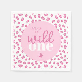 かわいいワイルドワンガール1st誕生日パーティー スタンダードカクテルナプキン