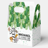 かわいいワイルドワンサファリジャングルアニマルファースト誕生日 フェイバーボックス (オープン)