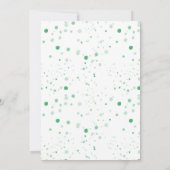 かわいいワイルドワンサファリジャングルアニマルファースト誕生日 招待状 (裏面)