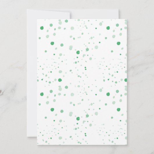 かわいいワイルドワンサファリジャングルアニマルファースト誕生日 招待状 (裏面)