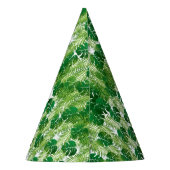 かわいいワイルドワンジャングルサファリアニマルファースト誕生日 パーティーハット (裏面)