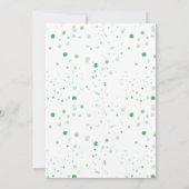 かわいいワイルドワンジャングルサファリアニマルファースト誕生日 招待状 (裏面)