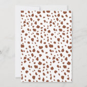 かわいいワイルドワン サファリ動物 ありがとうご招待 招待状 (裏面)