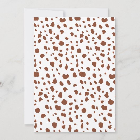 かわいいワイルドワン サファリ動物 お礼招待状 招待状 (裏面)