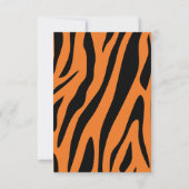 かわいいワイルド・ワン タイガー キッズ サンキューカード (裏面)