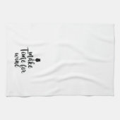 かわいいワインを時間に合わせる キッチンタオル (横)