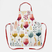 かわいいワインカップエプロン エプロン (正面)