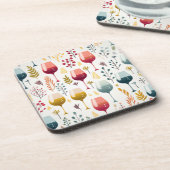 かわいいワインカッププラスチックのコースター コースター (左側)