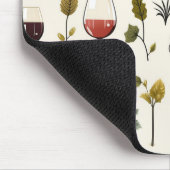 かわいいワインカップ口 マウスパッド (コーナー)