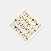 かわいいワインカップ紙ナプキン スタンダードカクテルナプキン (角)