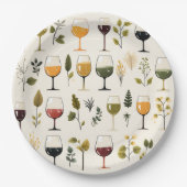 かわいいワインカップ紙プレート ペーパープレート (正面)