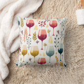 かわいいワインカップ装飾用クッション クッション (ブランケット)