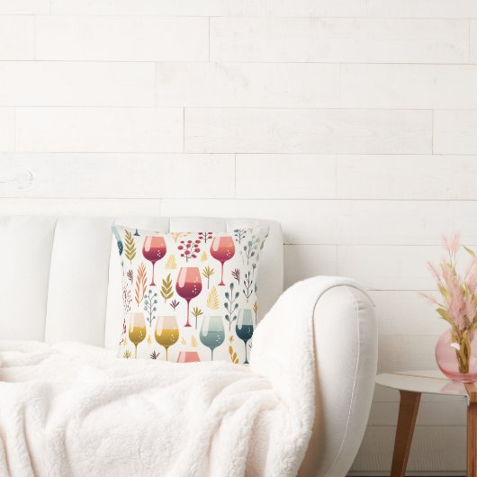 かわいいワインカップ装飾用クッション クッション (ソファ)
