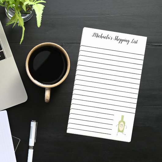 かわいいワインボトルショッピングリスト ポストイット