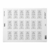 かわいいワインボトル結婚式の引き出物ラベルシール ラベル (フルシート)