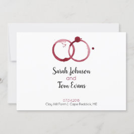 かわいいワインボトル ウェディング 招待状