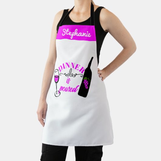 かわいいワインユーモア&テイスティングワおもしろいイパーソナライズされたイン エプロン (インサイチュ)