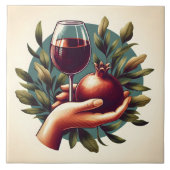 かわいいワイン好きの人が家業を作る タイル (正面)