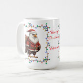 かわいいワシのクリスマスマグカップ コーヒーマグカップ (正面左)