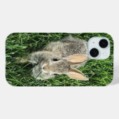 かわいいワタオウサギ Case-Mate iPhoneケース (裏面 (横))