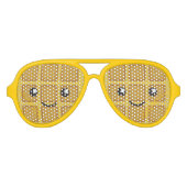 かわいいワッフル アビエーターサングラス (正面)