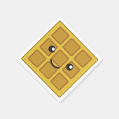 かわいいワッフル スタンダードカクテルナプキン (角)